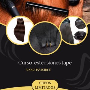 Curso fabricación de extensiones cinta tape nano invisible