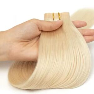 Extensiones Tape-In Rubio Platino - 26 Pulgadas
