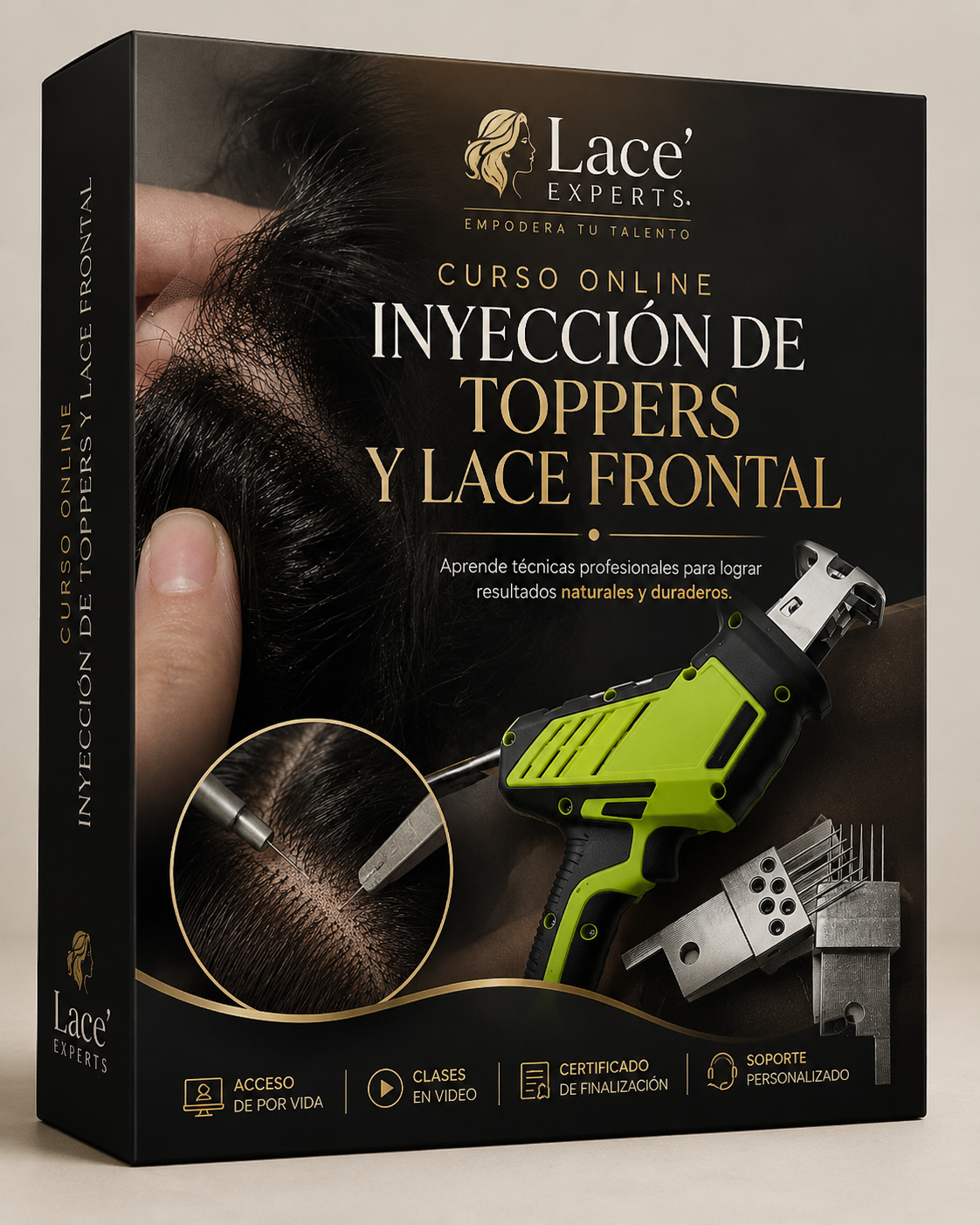 Curso online inyección de toppers y lace frontal