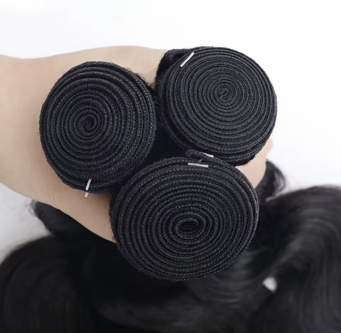 Mechones de cabello liso Yaki ligero, 3 piezas, extensiones de cabello humano liso y rizado, extensiones de cabello humano vietnamita crudo 20-30 pulgadas . - Imagen 5