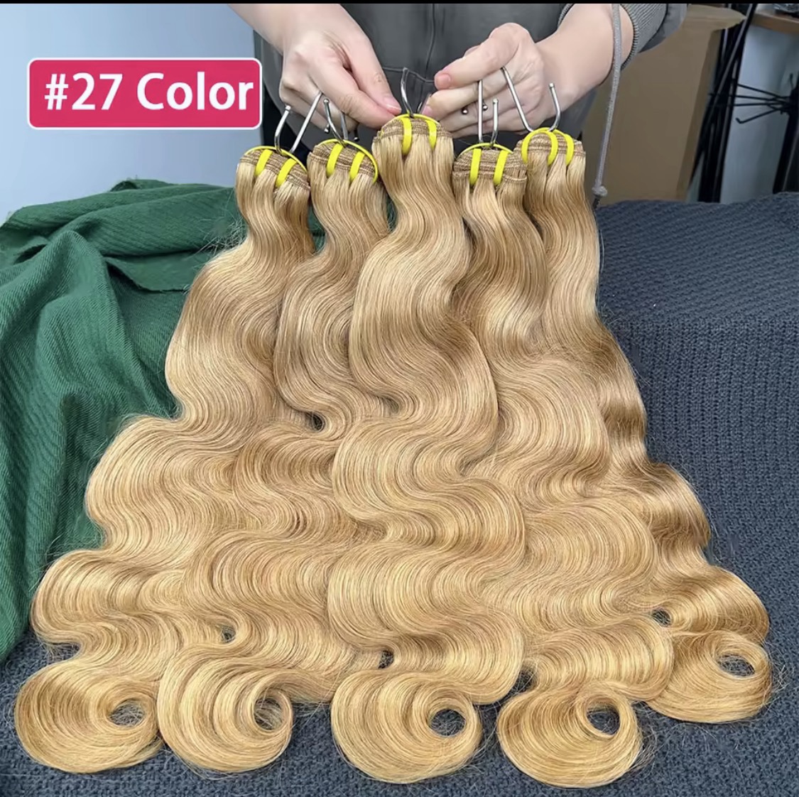 Extensiones de cabello humano vietnamita,100% crudo ondulado de color rubio 613, extensiones de cabello tejido de 20-30 pulgadas para mujeres, 3 paquetes . - Imagen 6