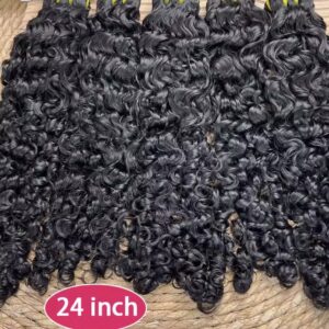 Extensiones de cabello humano vietnamita ondulado con agua, mechones de ondas profundas rizadas, cabello humano negro Natural, cabello Remy 100% cabello humano Natural 15A , 3 paquetes